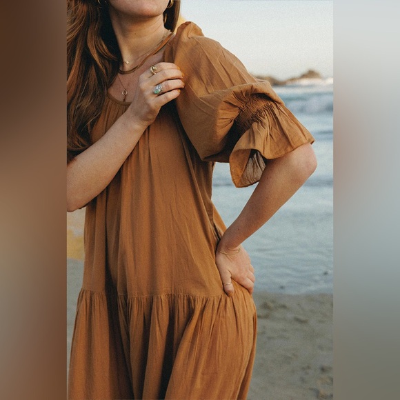 Daughters of India Sahana Maxi Dress Size Small NWT In Desert 100% Cotton - Picture 6 of 15